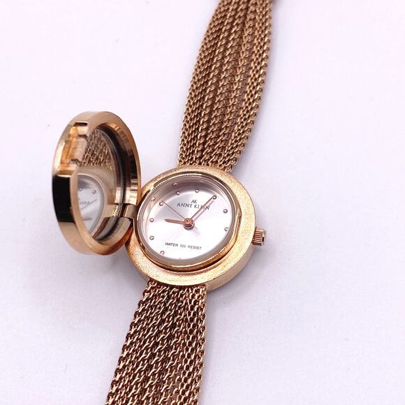 Anne Clain Locket Secret Watch Gold Tone 7 Inches - Picture 7 of 11